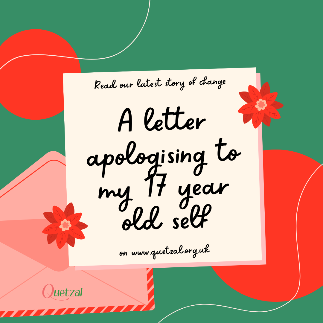 A letter apologising to my 17 year old self